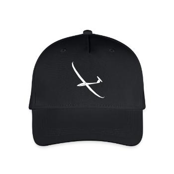 Segelflugzeug Arcus Segelflieger Geschenk - Kinder Bio Basecap - Schwarz - Vorne