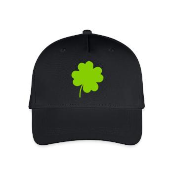 Lucky Clover - Organic Kids’ Baseball Cap - black - Front