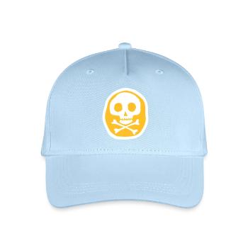 Skull & Bones - Organic Kids’ Baseball Cap - light blue - Front