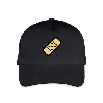 Comic Pflaster - Kinder Bio Basecap - Schwarz - Vorne