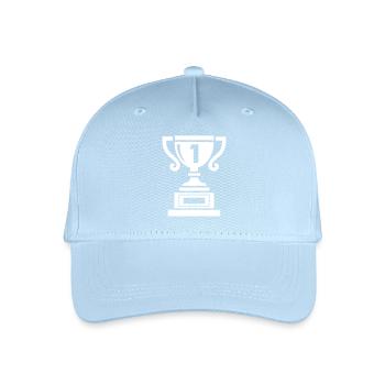 Cup 1 - Organic Kids’ Baseball Cap - light blue - Front