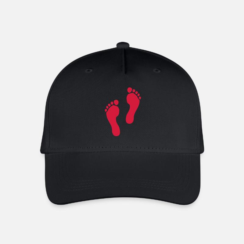 Abdrücke - Kinder Bio Basecap - Schwarz
