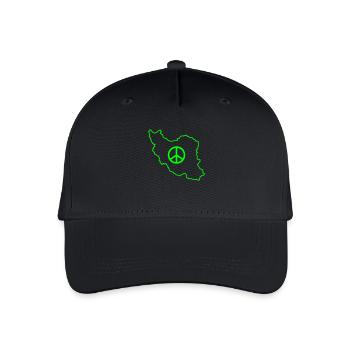 Iran Peace - Organic Kids’ Baseball Cap - black - Front