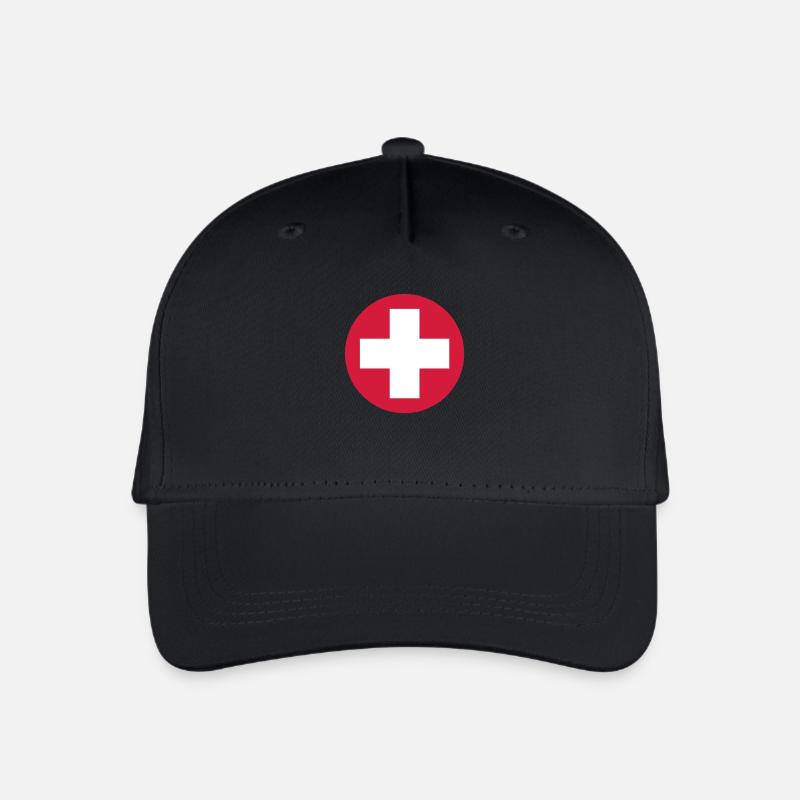 Switzerland8 - Kinder Bio Basecap - Schwarz