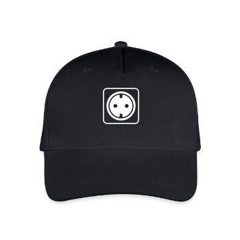 Icône de la prise - Casquette de baseball bio Enfant - noir - Devant