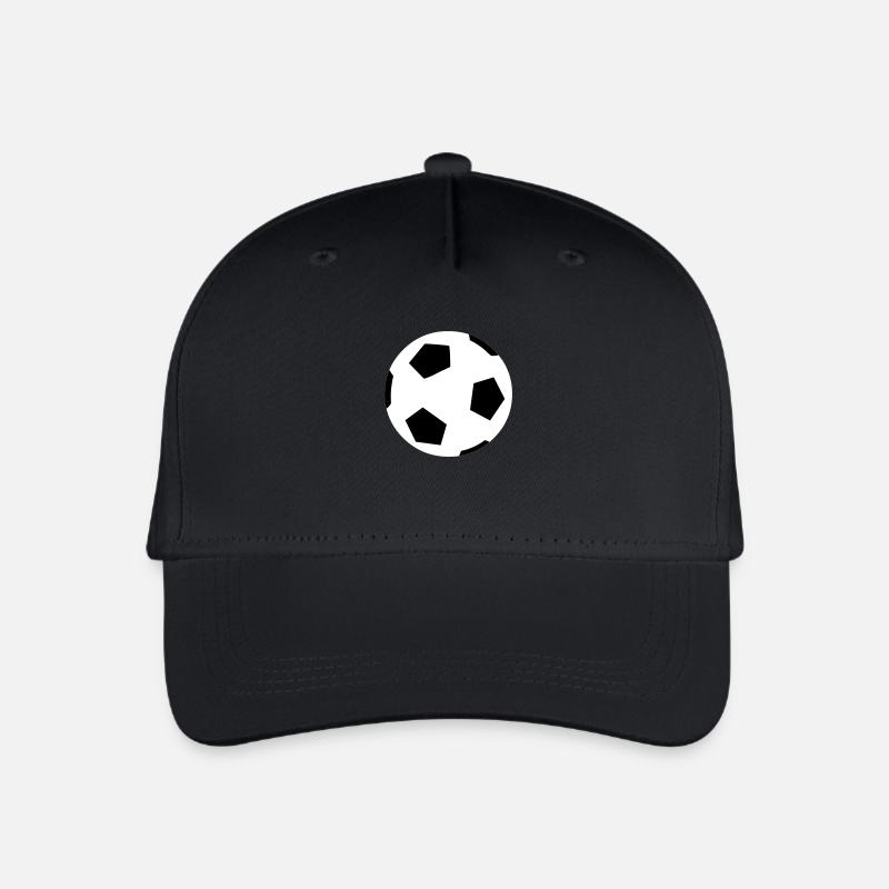 Fussballspiel - Kinder Bio Basecap - Schwarz