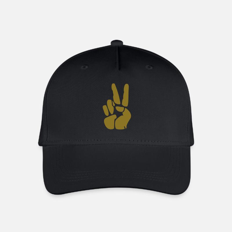Victory / Peace - Kinder Bio Basecap - Schwarz