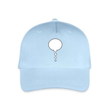 Thought Bubble Design - Organic Kids’ Baseball Cap - light blue - Front