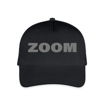 ZOOM - Organic Kids’ Baseball Cap - black - Front