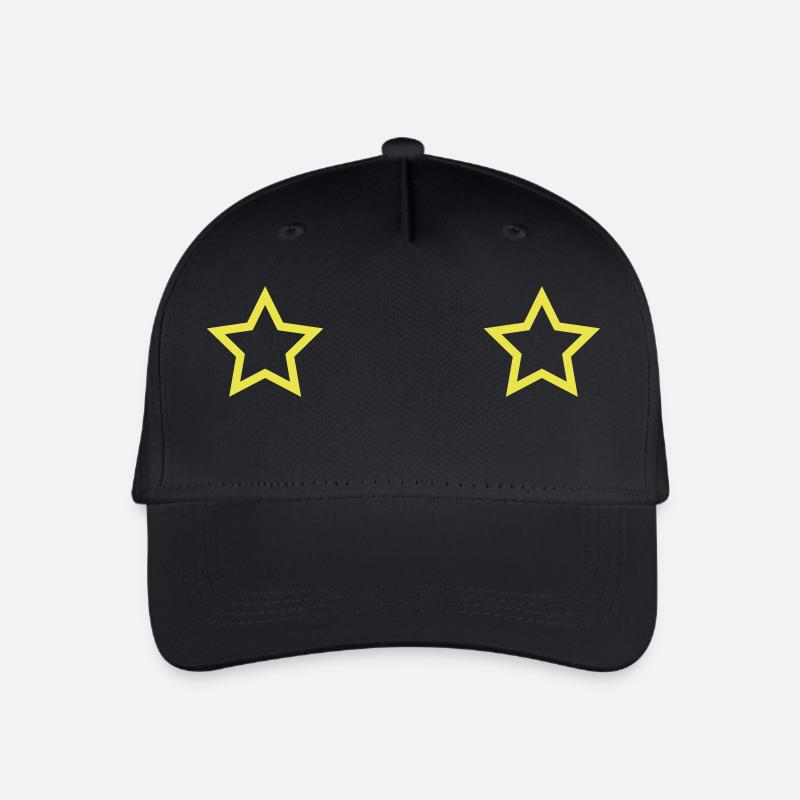 Stern - Kinder Bio Basecap - Schwarz