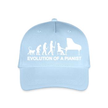 Evolution of a Pianist - Kinder Bio Basecap - Hellblau - Vorne