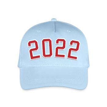 Sport Birth Year 2022 - Organic Kids’ Baseball Cap - light blue - Front
