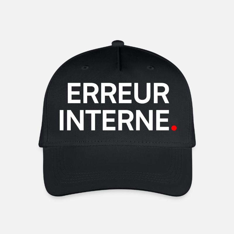 Innere Fehler-Humor-Nerd-Müdigkeit - Kinder Bio Basecap - Schwarz