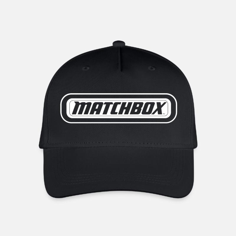 Matchbox™ Offizielles Logo In Weiß - Kinder Bio Basecap - Schwarz