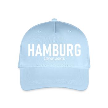 Hamburg - City of Lights - Alster - Elbe - Hafen - Organic Kids’ Baseball Cap - light blue - Front