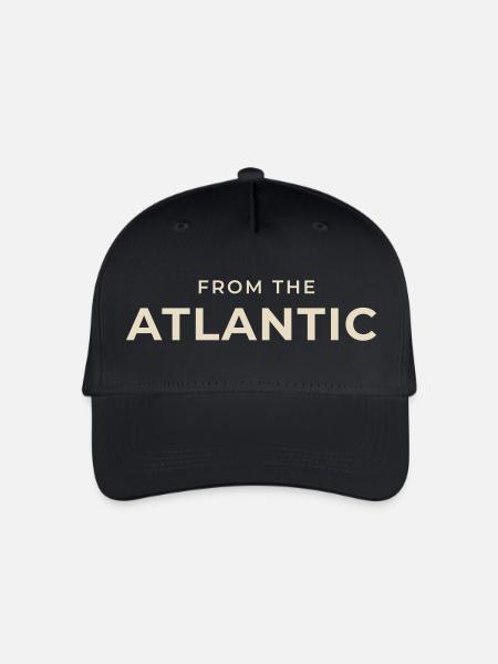 Aus der Atlantic Vintage Typografie - Kinder Bio Basecap - Schwarz