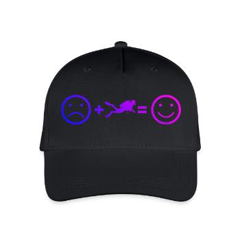 Gift idea for a freediver with freediving - Organic Kids’ Baseball Cap - black - Front