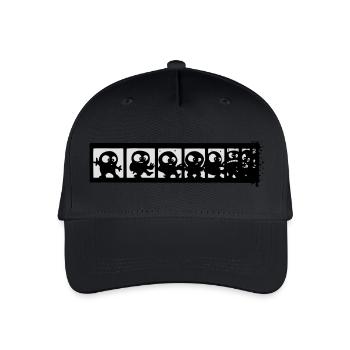 comics strip - Organic Kids’ Baseball Cap - black - Front