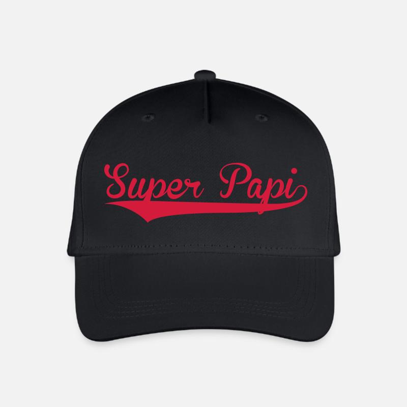 Super Papi - Kinder Bio Basecap - Schwarz