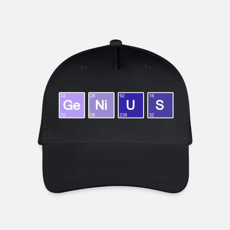 Genius Nerd Geek - Casquette de baseball bio Enfant - noir