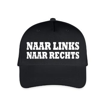 naar links naar rechts - Kinder Bio Basecap - Schwarz - Vorne