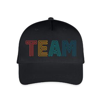 Team - Organic Kids’ Baseball Cap - black - Front