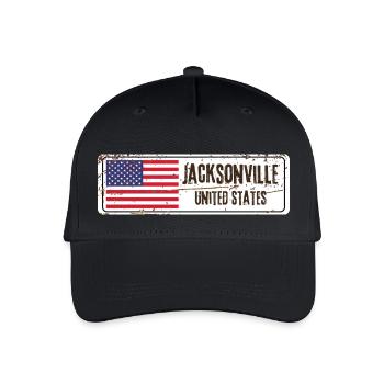 Jacksonville United States Flag - Organic Kids’ Baseball Cap - black - Front