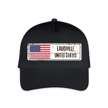 Louisville United States Flag - Organic Kids’ Baseball Cap - black - Front