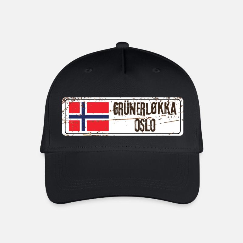 Grunerlokka Oslo - Kinder Bio Basecap - Schwarz