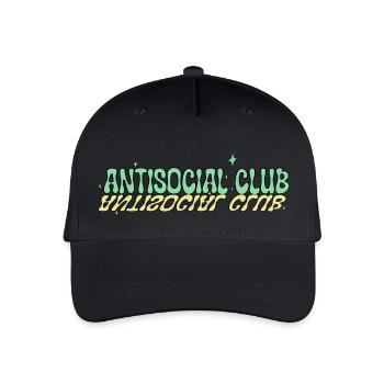 Asozialer Club - Kinder Bio Basecap - Schwarz - Vorne