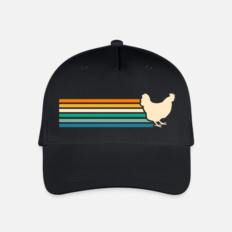 Poules Poule - Casquette de baseball bio Enfant - noir