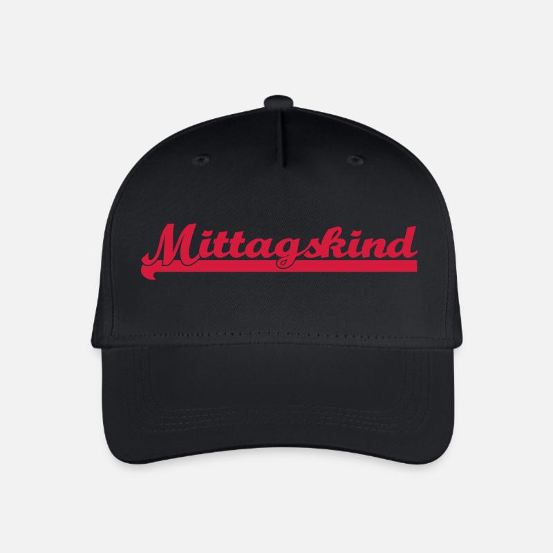Mittagskind Kindergarten - Kinder Bio Basecap - Schwarz