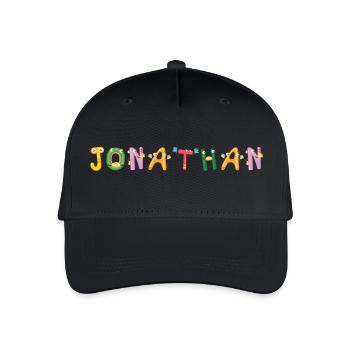 Jonathan - Kinder Bio Basecap - Schwarz - Vorne
