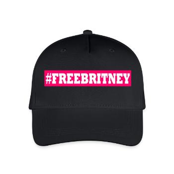 free britney - Organic Kids’ Baseball Cap - black - Front