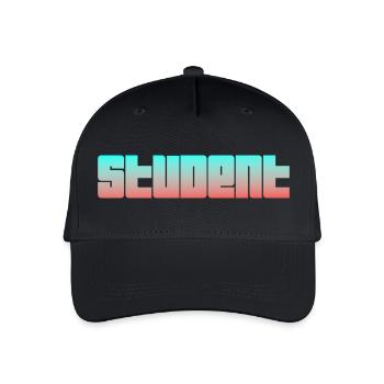 Student Logo - Organic Kids’ Baseball Cap - black - Front
