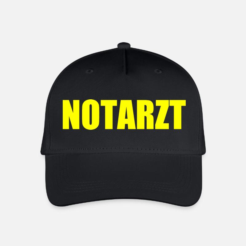 Notarzt - Kinder Bio Basecap - Schwarz