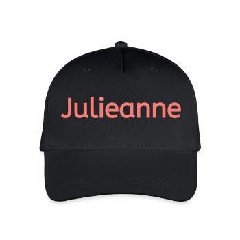 Julieanne - Kinder Bio Basecap - Schwarz - Vorne