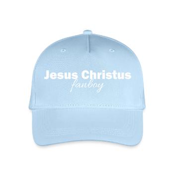 Jesus Christ fanboy - Organic Kids’ Baseball Cap - light blue - Front