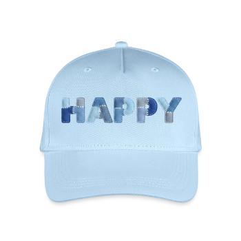 HAPPY Denim Patchwork New Trend - Organic Kids’ Baseball Cap - light blue - Front