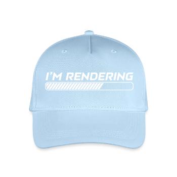 Ich rendere Video Editor Filmemacher Videograf - Kinder Bio Basecap - Hellblau - Vorne