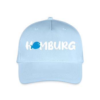 Hamburg Fish Vector Quote Fan Hanseatic Nordic - Organic Kids’ Baseball Cap - light blue - Front
