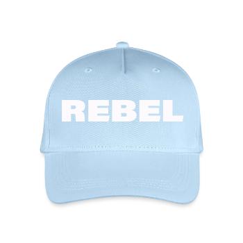 REBEL - Kinder Bio Basecap - Hellblau - Vorne