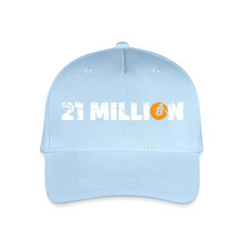 21 Million Bitcoin - Kinder Bio Basecap - Hellblau - Vorne