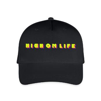 En pleine vie - Casquette de baseball bio Enfant - noir - Devant