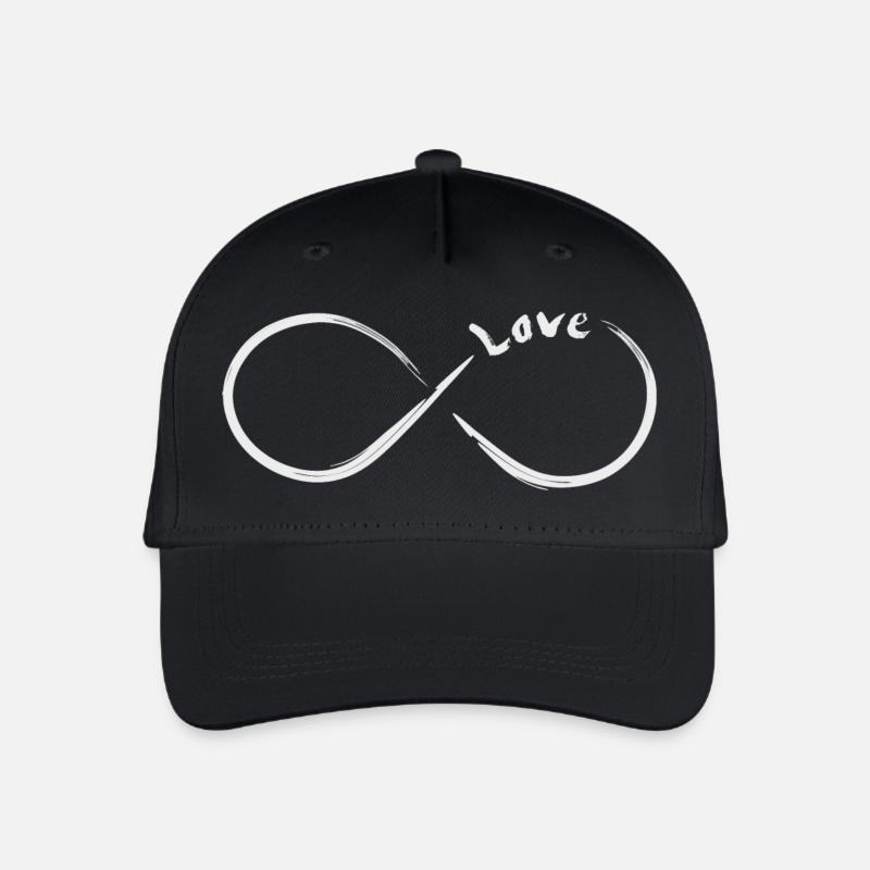 Unendlichkeit Love - Kinder Bio Basecap - Schwarz