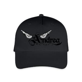 andrea 2 - Organic Kids’ Baseball Cap - black - Front