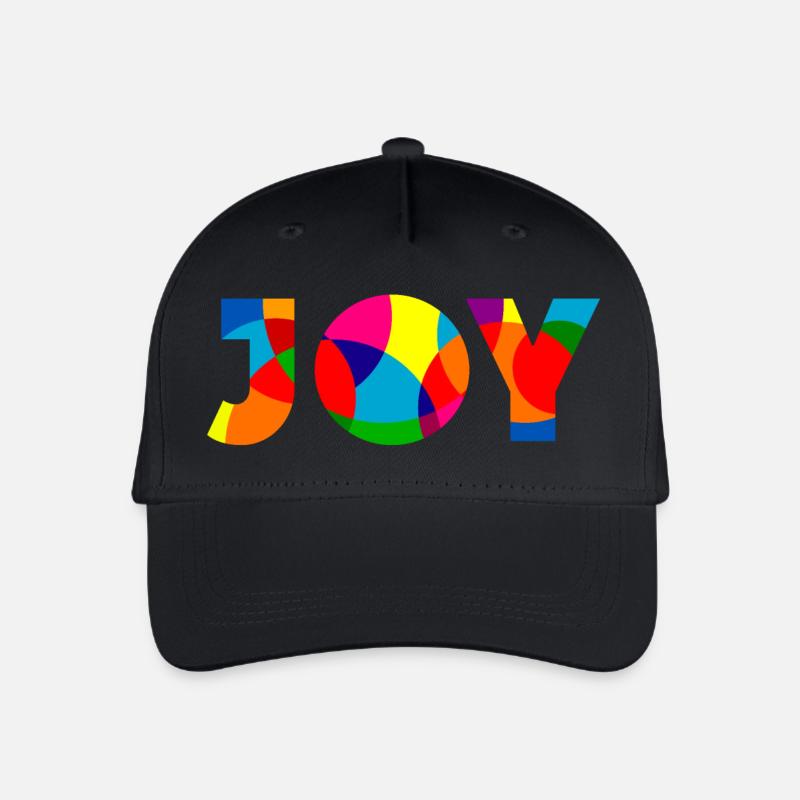 Joy - Freude - Kinder Bio Basecap - Schwarz