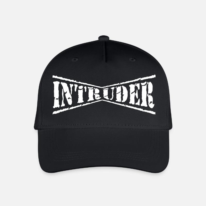 intrus hacker intrus clan sticker ordinateur - Casquette de baseball bio Enfant - noir