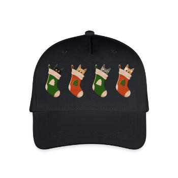 Cats in boots - Organic Kids’ Baseball Cap - black - Front