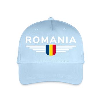 Bukarest T-Shirt für Rumänien Fans - Kinder Bio Basecap - Hellblau - Vorne